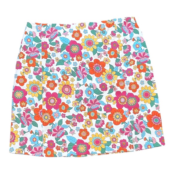 Love On A Hanger Mini Skirt Floral Multicolored Size 5 - Picture 1 of 3